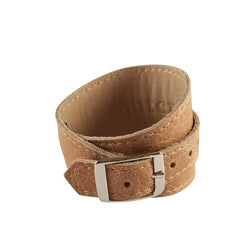Vintage Light Tan Leather Crop Cuff