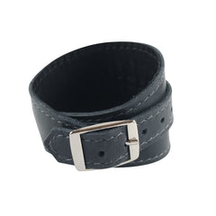 Navy Ink Leather Crop Cuff