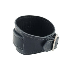 Navy Ink Leather Crop Cuff