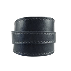 Navy Ink Leather Crop Cuff