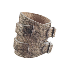 Brindle Cowhide Outcrop Cuff