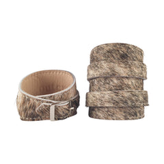 Brindle Cowhide Crop Cuff