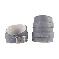 Lilac Grey Leather Crop Cuff