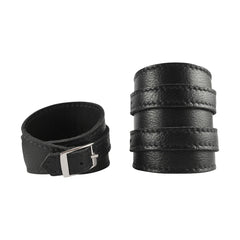 Nightrider Black Leather Crop Cuff
