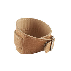 Vintage Light Tan Leather Crop Cuff