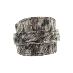 Salt & Pepper Cowhide Crop Cuff