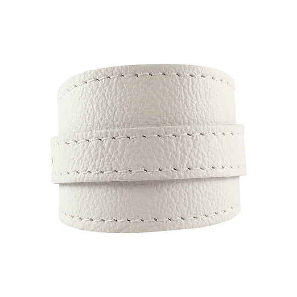 Skullbone White Leather Crop Cuff