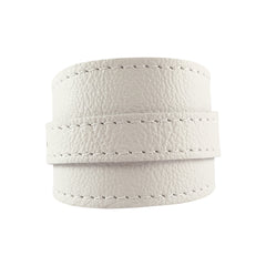 Skullbone White Leather Crop Cuff