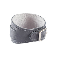 Lilac Grey Leather Crop Cuff