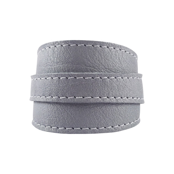 Lilac Grey Leather Crop Cuff