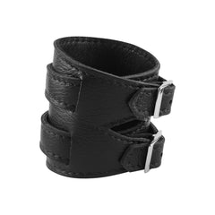Nightrider Black Leather Outcrop Cuff