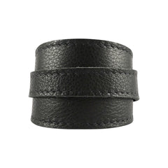 Nightrider Black Leather Crop Cuff